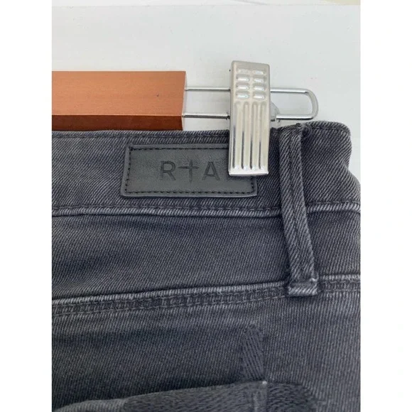 RtA Kiki Kick Flare Cropped Jeans 28 - Picture 9 of 14